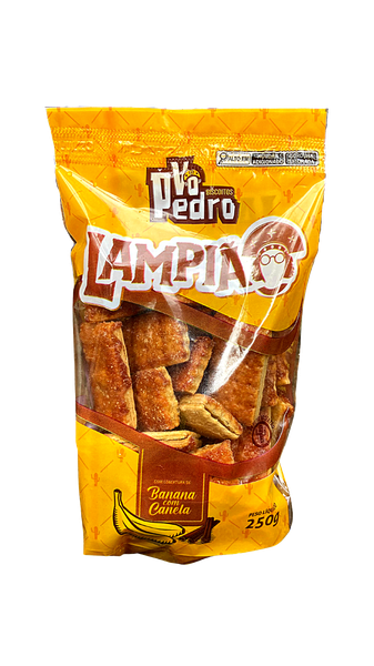 BISC LAMPIAO BANANA C CANELA 250G