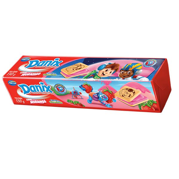 DANIX RECHEADO MORANGO 170GR