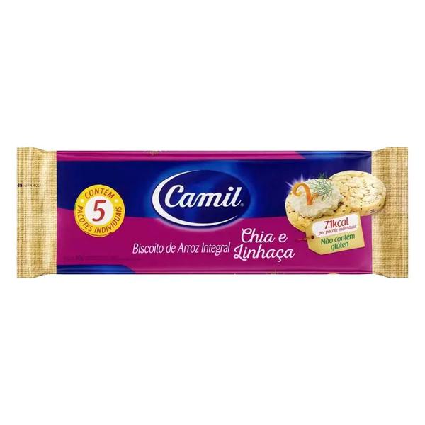 BISC ARROZ CAMIL INT CHIA/LINHACA 90G