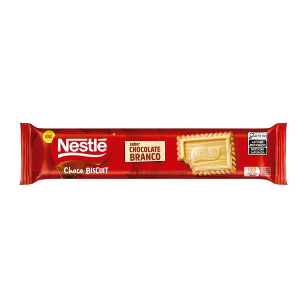 BISC NESTLE CHOCOBISCUIT 78G CHOCOLATE BRANCO
