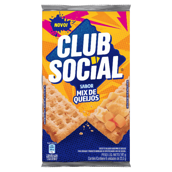 BISCOITO CLUB SOCIAL MIX DE QUEIJOS 141G