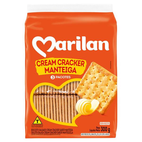 BISC MARILAN CREAM CRACKER MANTEIGA 300G