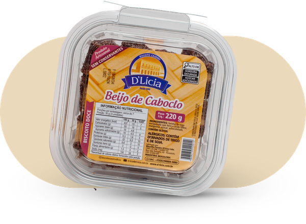 Bisc d Licia Doce Beijo De Caboclo 220g