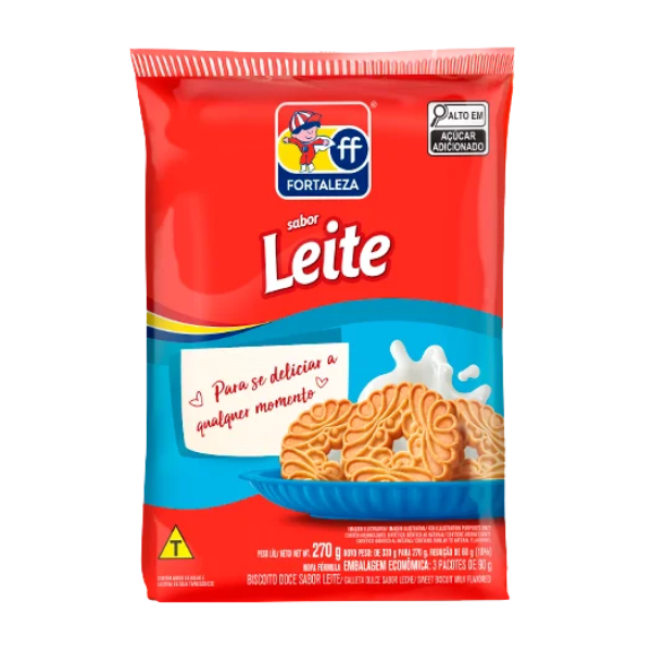 BISCOITO FORTALEZA LEITE 270G