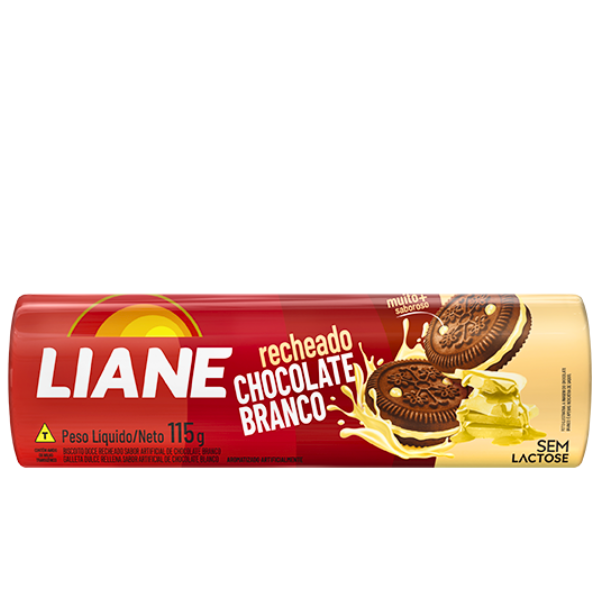 BISC RECH LIANE 115G CHOCOLATE BRANCO