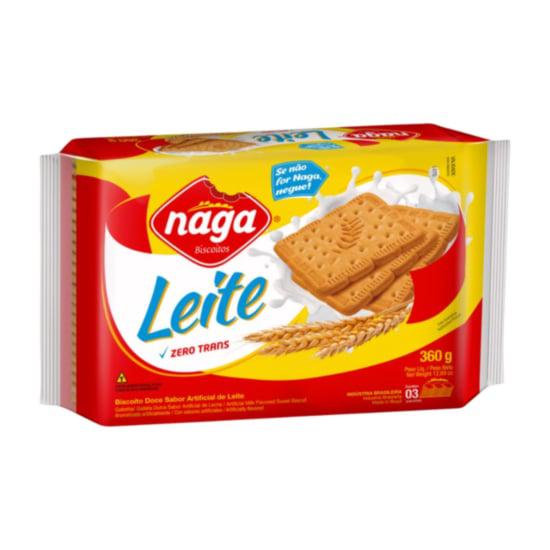 BISCO NAGA LEITE 360G 