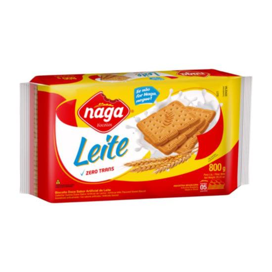 BISCO NAGA LEITE 800G 