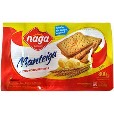 BISCOITO NAGA MANTEIGA 800GR