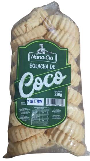 BOLACHA DE COCO 230G NANA & CIA  ~