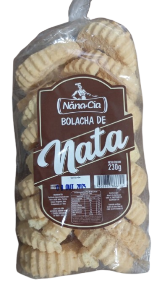 BOLACHA DE NATA 230G NANA & CIA ~