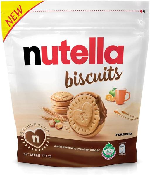 Biscoito Nutella Recheado Creme Avela 193g (Importação Brasão)