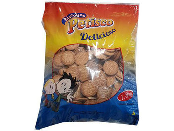 BISCOITO PETISCO DELICIOSO BAUNILHA 1,8K