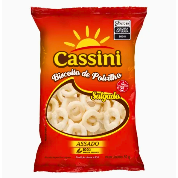 Bisc Polvilho Cassini 80G Bacon
