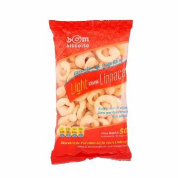 BISC DE POLVILHO BOM BISCOITO 50G LINHACA LIGHT