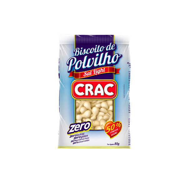 BISCOITO POLVILHO CRAC 90G ZERO