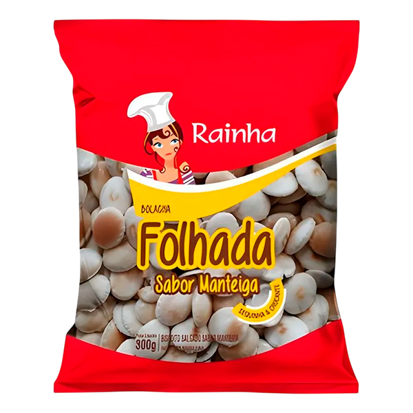 BISC. RAINHA FOLHADA MANTEIGA 300G