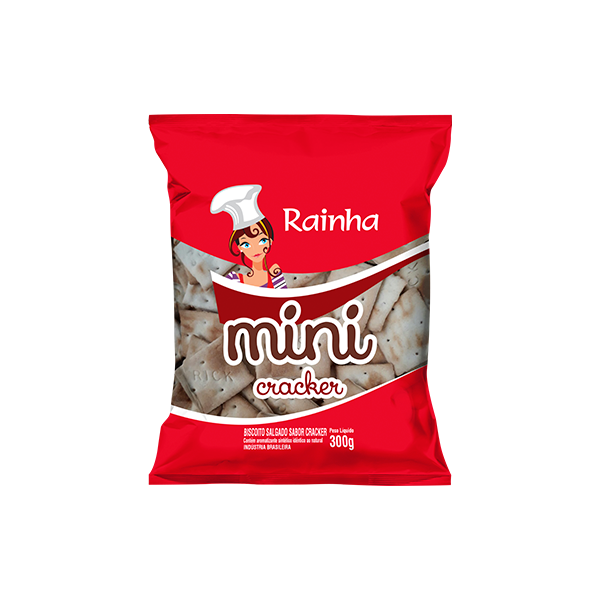 BISC. RAINHA MINI CRACKER 300G