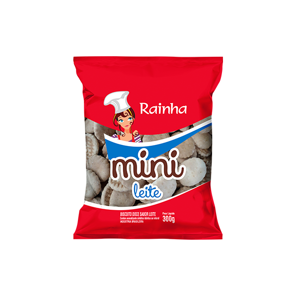BISCOITO RAINHA MINI 300G LEITE