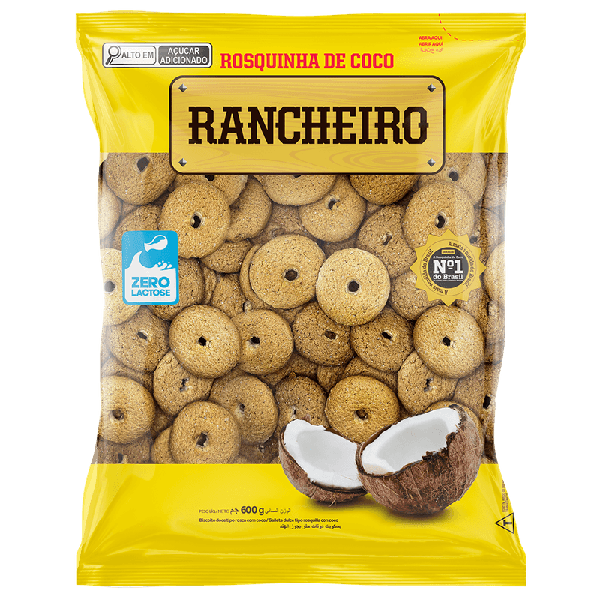 BISC ROSQUINHA RANCHEIRO COCO 600GR