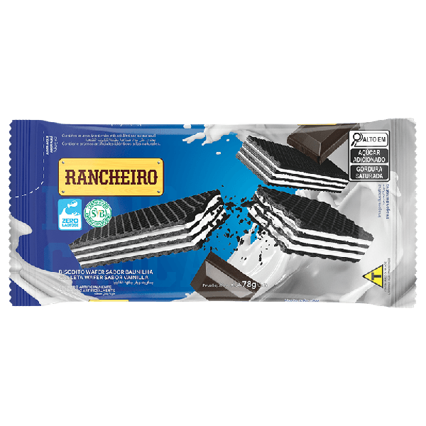 BISCOITO WAFER RANCHEIRO BAUNILHA 78GR
