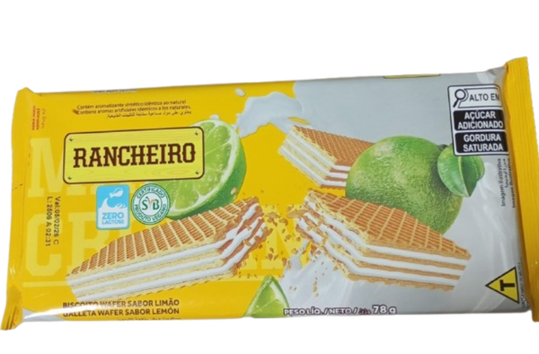 BISCOITO WAFER RANCHEIRO LIMAO 78GR