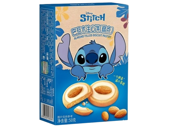 BISC.DISNEY STITCH 50G RECH C/AMENDOA