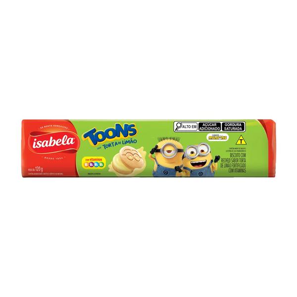 BISCOITO ISABELA 120G RECH.LIMAO TOONS M