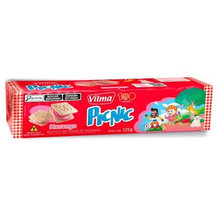 BISC VILMA RECH PICNIC 125G MORANGO