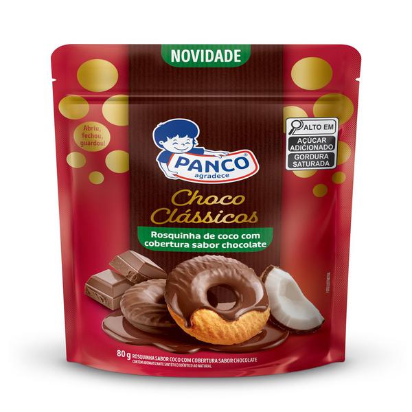 ROSQUINHA COCO COBERTURA PANCO 80G