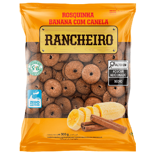 ROSQUINHA KERUS BANANA COM CANELA 300G