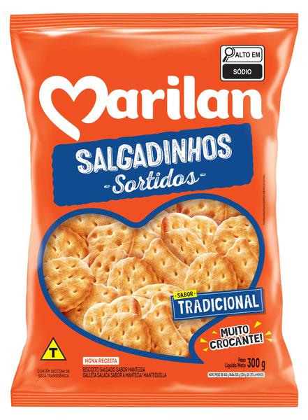 BISCOITO MARILAN SALGAD SORTIDOS 300G