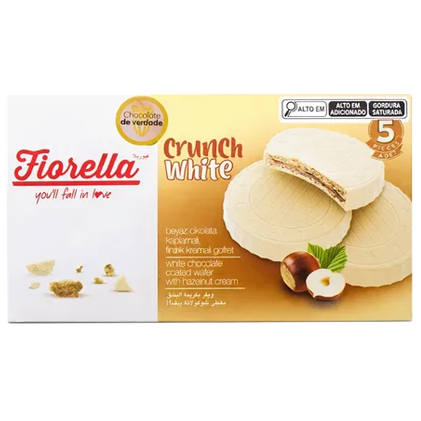 BISC.WAFER FIORELLA 60G CRUNCH CHOCOLATE BRANCO