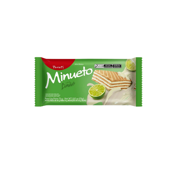BISCOITO WAFER MINUETO MORANGO 100G