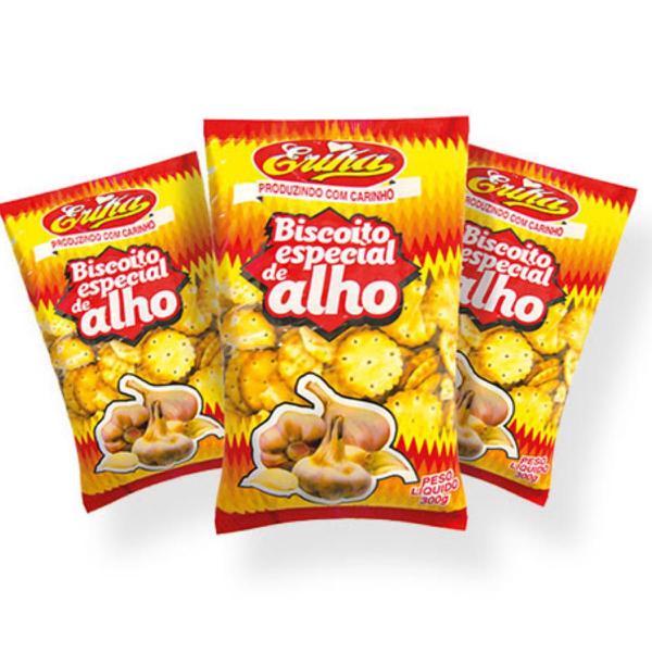 BISCOITO POPULAR ERIKA 300G ALHO