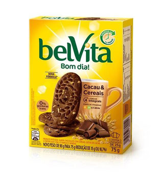 BISCOITO BELVITA INTEGRAL CACAU E CEREAI