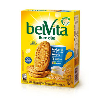 BISCOITO BELVITA INTEGRAL LEITE C/AVEIA