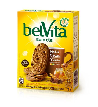 BISCOITO BELVITA INTEGRAL  MEL E GOTAS D