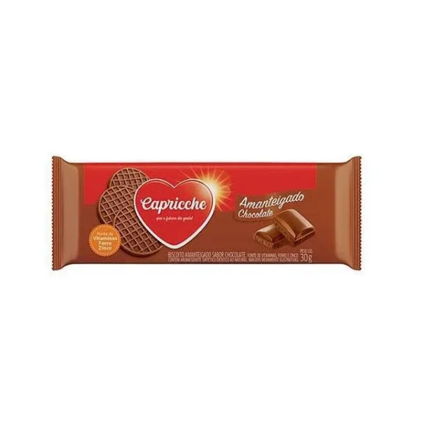 CAPRICCHE BISC AMANTEIG CHOCOLATE 24G