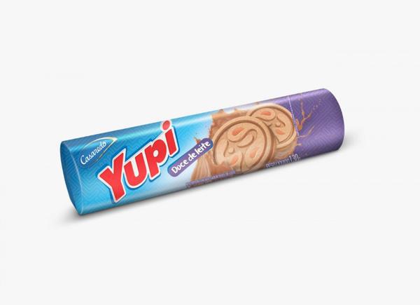 BISCOITO CASAREDO YUPI RECH.DOCE LEITE 130G
