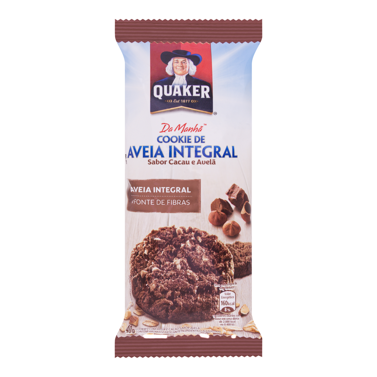 BISC COOKIES QUAKER 40G CACAU AVELA
