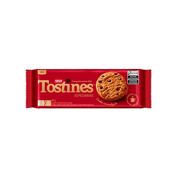 BISCOITO NESTLE 60G COOKIES TOSTINES ESP