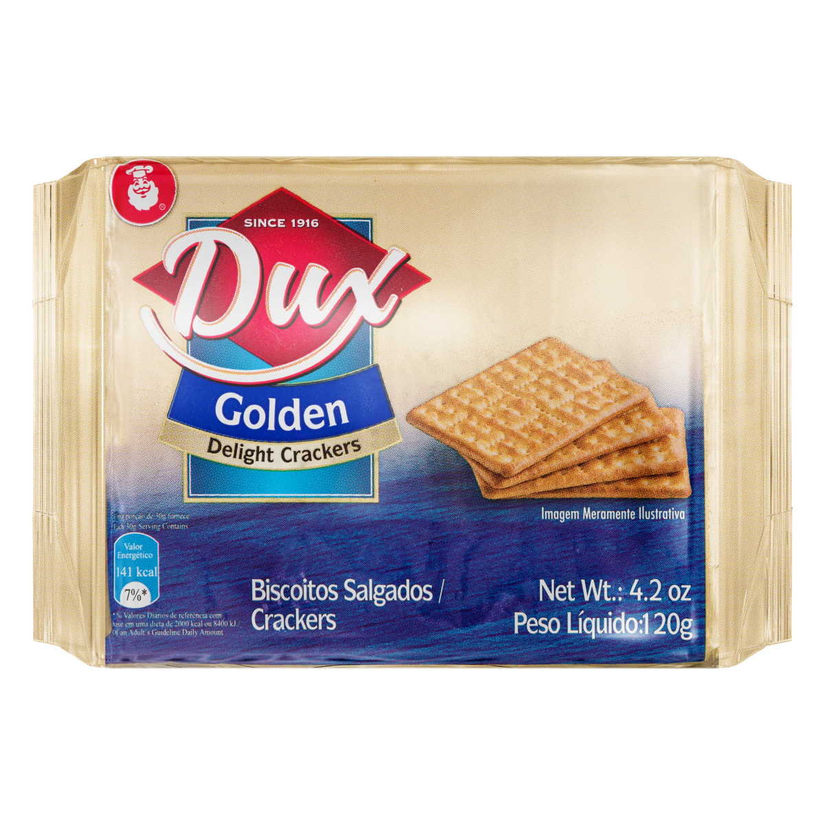 BISCOITO DUX 120G CRACKER GOLDEN