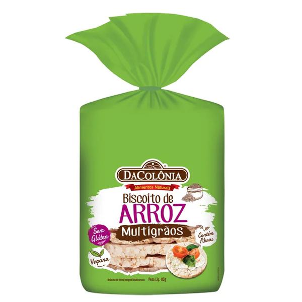 BISCOITO ARROZ DACOLONIA  MULTIGRAOS 85G
