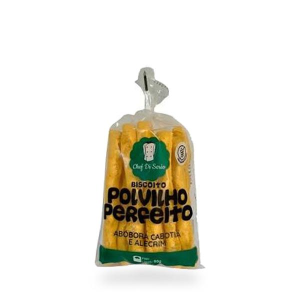 BISCOITO DE POLVILHO ABÓBORA COM ALECRIM 80G CHEF DI SERIO