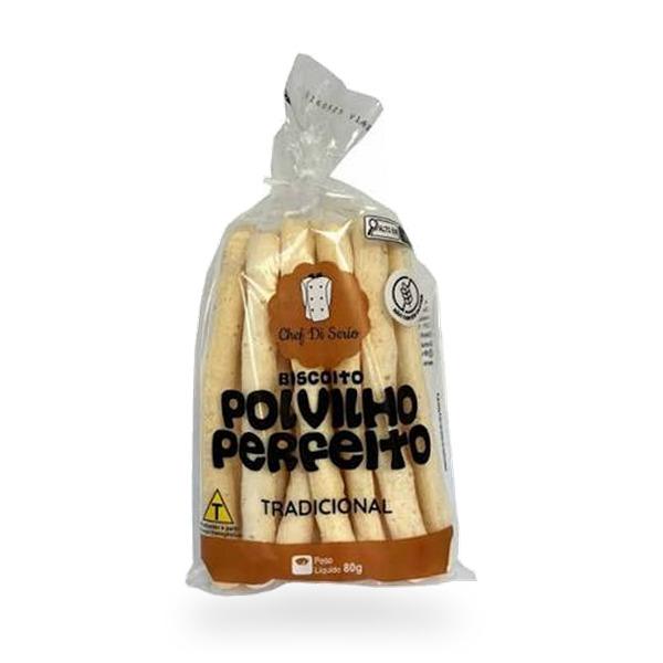 BISCOITO DE POLVILHO TRADICIONAL 80G CHEF DI SERIO