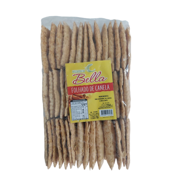 BISC FOLHADO DE CANELA FINO SABOR 255G