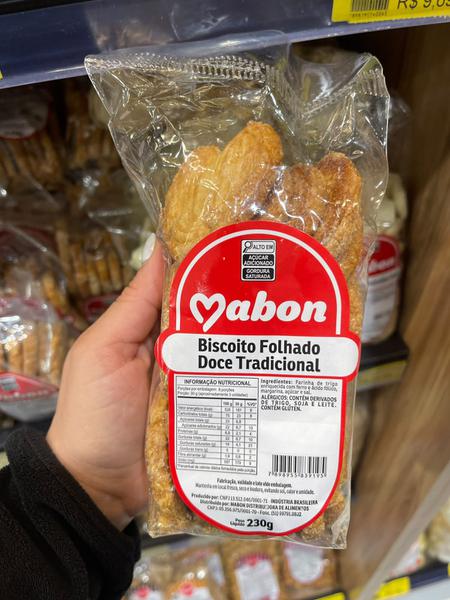 BISCOITO MABON 230G FOLHADO DOCE TRADICI