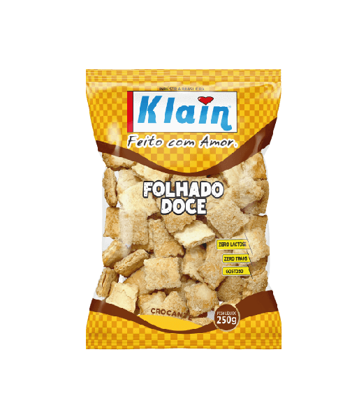 BISCOITO FOLHADO DOCE 250G KLAIN