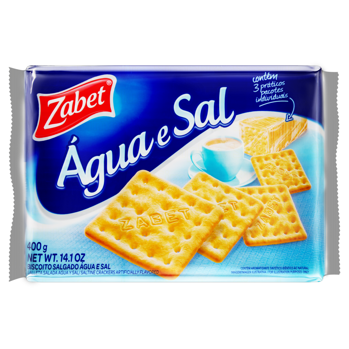 BISCOITO ZABET AGUA E SAL 400G