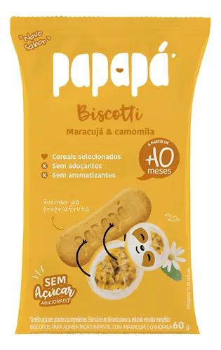 BISC PAPAPA BISCOTTI 60G, MARAC/CAMOMILA